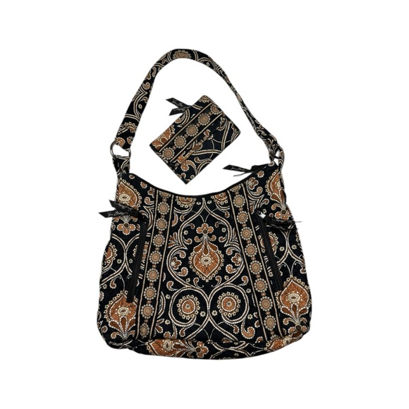Vera Bradley Handbags - Vera Bradley Cafe Latte Shoulder Bag Wallet Bundle